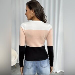 Colorblock Long Sleeve Top